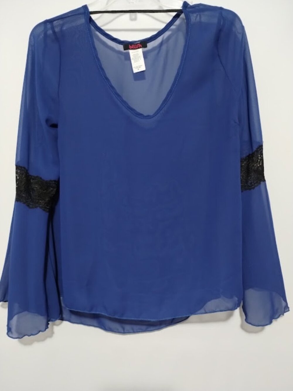Sheer Bell Sleeve Top (Brand New Without Tag)